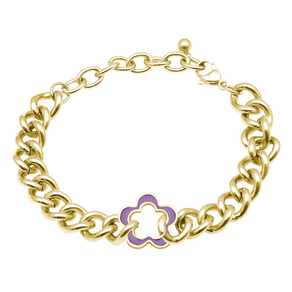 Tamaris Bracciale Uomo/Donna In Acciaio Inox IP Oro 21 Cm Con Ciondoli