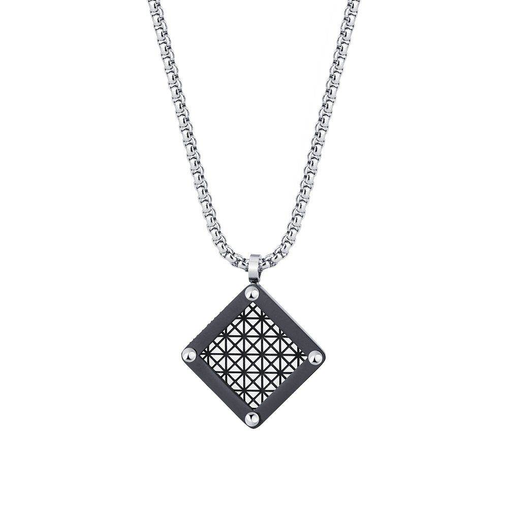 Sector No Limits Collana Uomo In Acciaio E Smalto – Collezione Spirit – Croce SZQ30 – Lunghezza 50+5 Cm