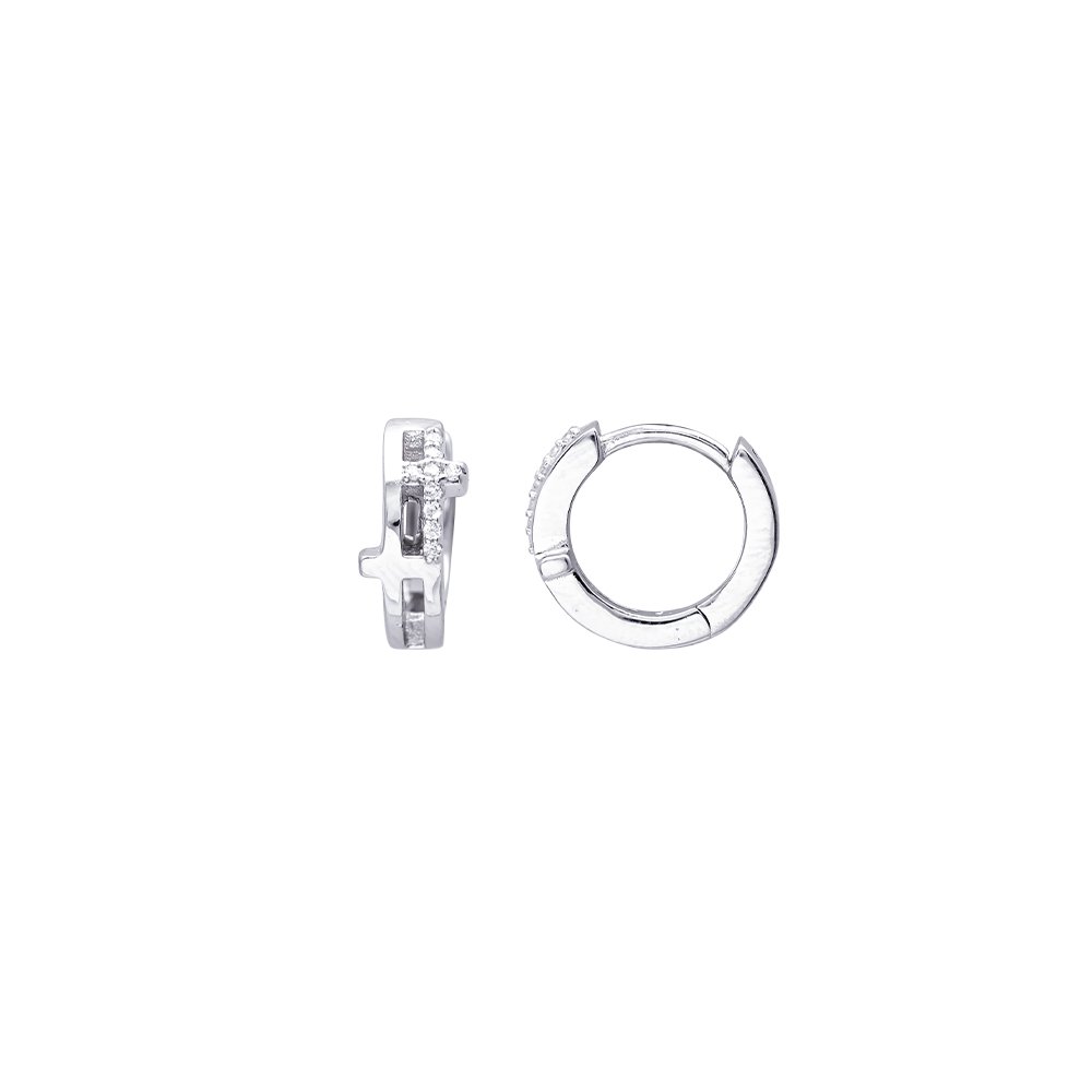 Orecchini Quadrati In Argento 925 Con Zirconi - 5mm, Ipoallergenici, Minimal, Per Donne