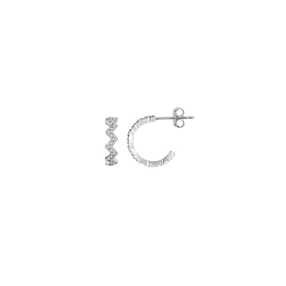 Fu You Orecchini in Argento 925 Opale Orecchini con Zirconi Cubici Orecchini per Donna Ragazza